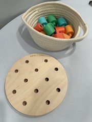 Lovevery – Wooden Stacking Pegboard, from Adventurer Play Kit 16-18 Months
