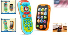 Interactive Learning Phone & Animal Remote for Toddlers – Safe ABS Material