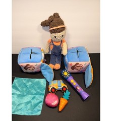 Ms Rachel Inspired Toy Bundle Crochet Doll Sensory Surprise Box Microphone