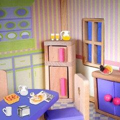 simarro Miniature Dollhouse Breakfast Accessories, 46 Pcs 1:12 Scale Mini Toa…