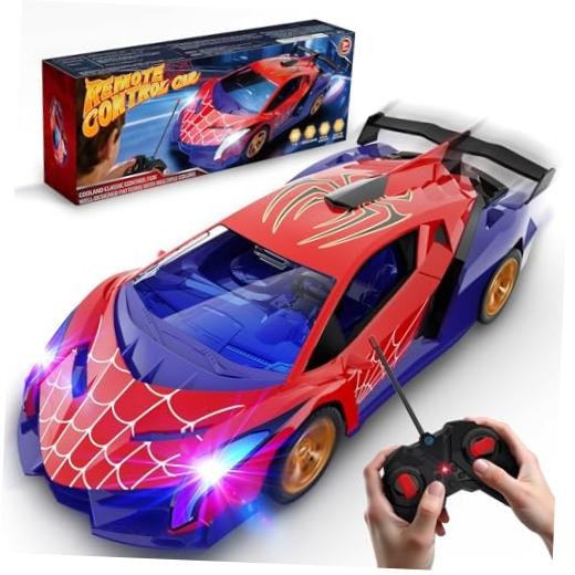 ZIROKAY Spider Remote Control Car with Multi-Color Flash Multicolored Lights