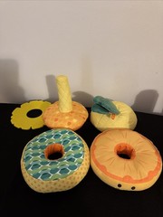 Melissa & Doug Multi-Sensory Pineapple Soft Stacker Infant Toy