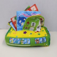 Baby Sensory Learning Toy Soft Activity Book Plush Seat Developmental