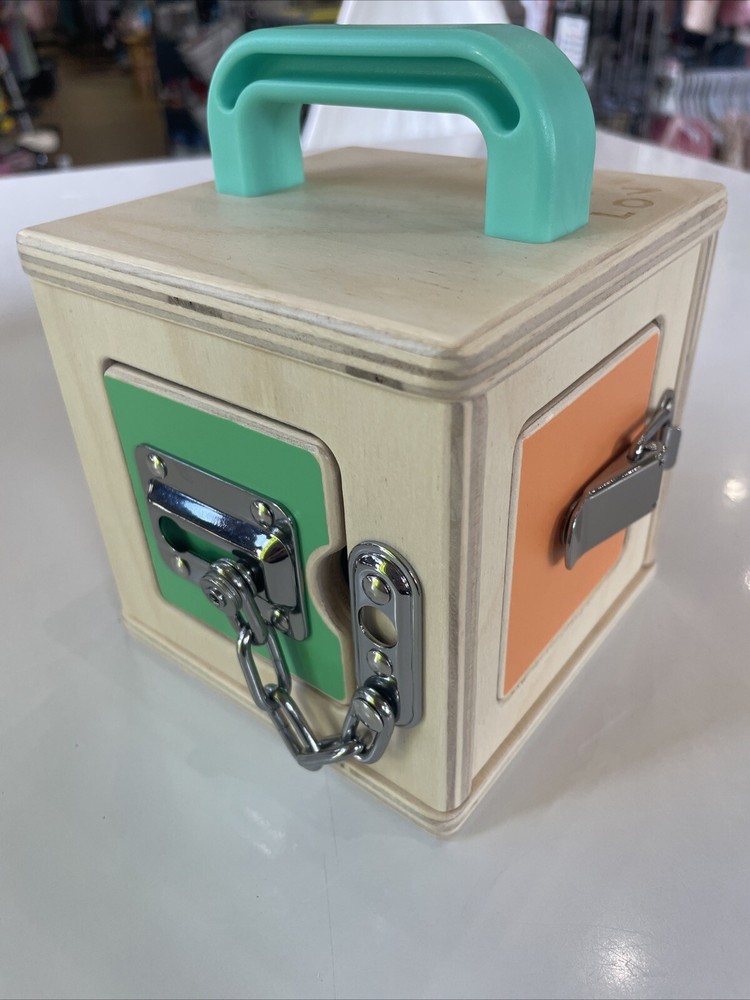 Lovevery Wooden Lock Box Latches “The Realist” 19-21 Months