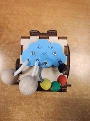 evoKids Handmade Busy Activity Wooden Cube For Toddlers E3C