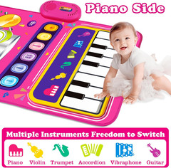 Toys for 1 Year Old Girl Gifts: Baby Piano Mat Toddler Toys Age 1-2 – 2 in 1 Pia