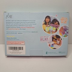 Glo Pals Water-Activated Light-Up Cubes for Sensory Play – 12 Pack NEW