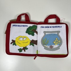 Pockets of Learning Right at Home Quiet Book Animal Activity Busy Book