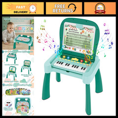 4-in-1 Touch & Learn Activity Desk – Educational Interactive Toys, Music & Writi