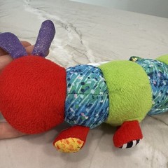World of Eric Carle Very Hungry Caterpillar Baby Pull Toy Crinkle Teether Plush