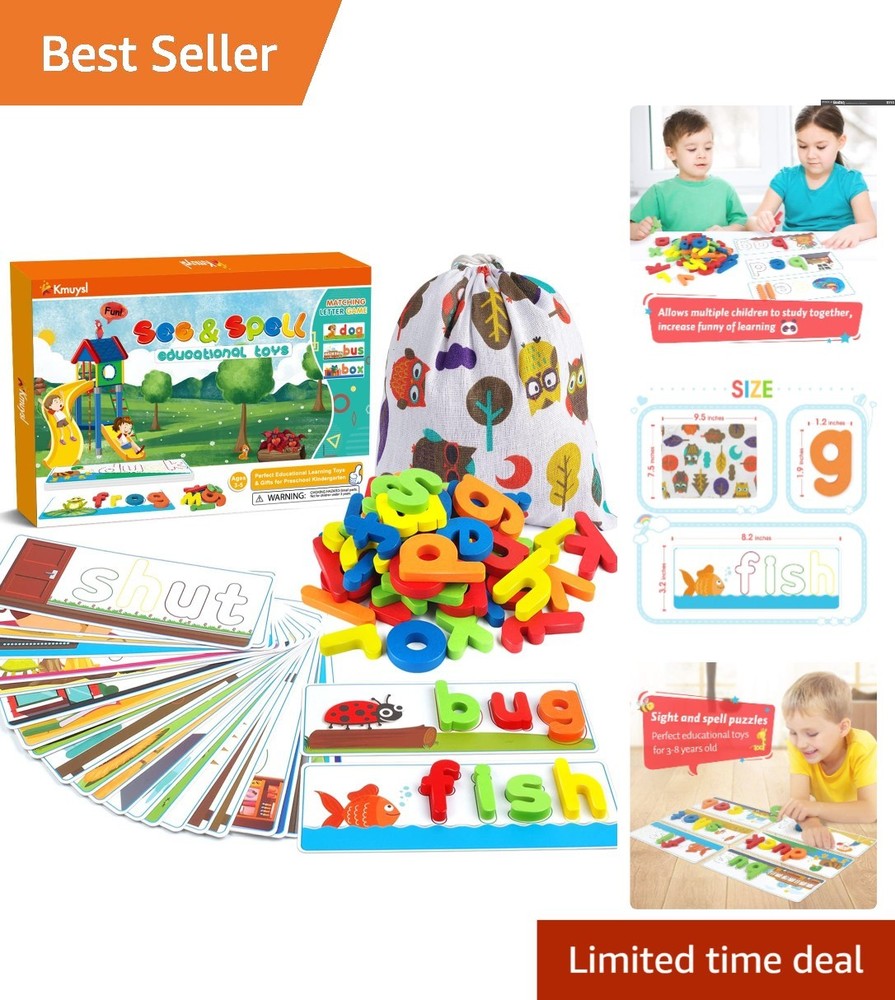 Educational See & Spell CVC Word Builders for Kids – Ideal Learning Tool Gift