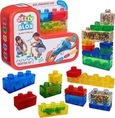 Sensory Soft Building Blocks for Toddlers：20 Pcs Jelly Squishy Stacking Block…