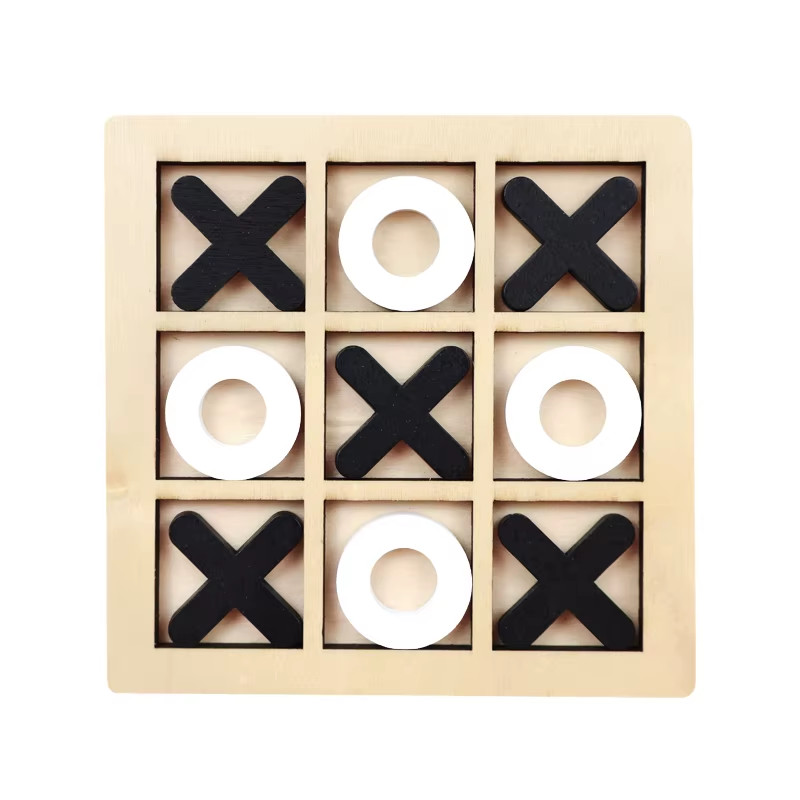 Montessori Wooden Mini Chess Brain Training Puzzle Toy US