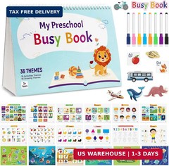 Busy Book for Toddlers – 36 Themes Preschool Learning Activities, Educational Tr