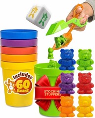 Interactive 70-Pc Counting Bears Set – Sensory Learning Toys for Toddlers