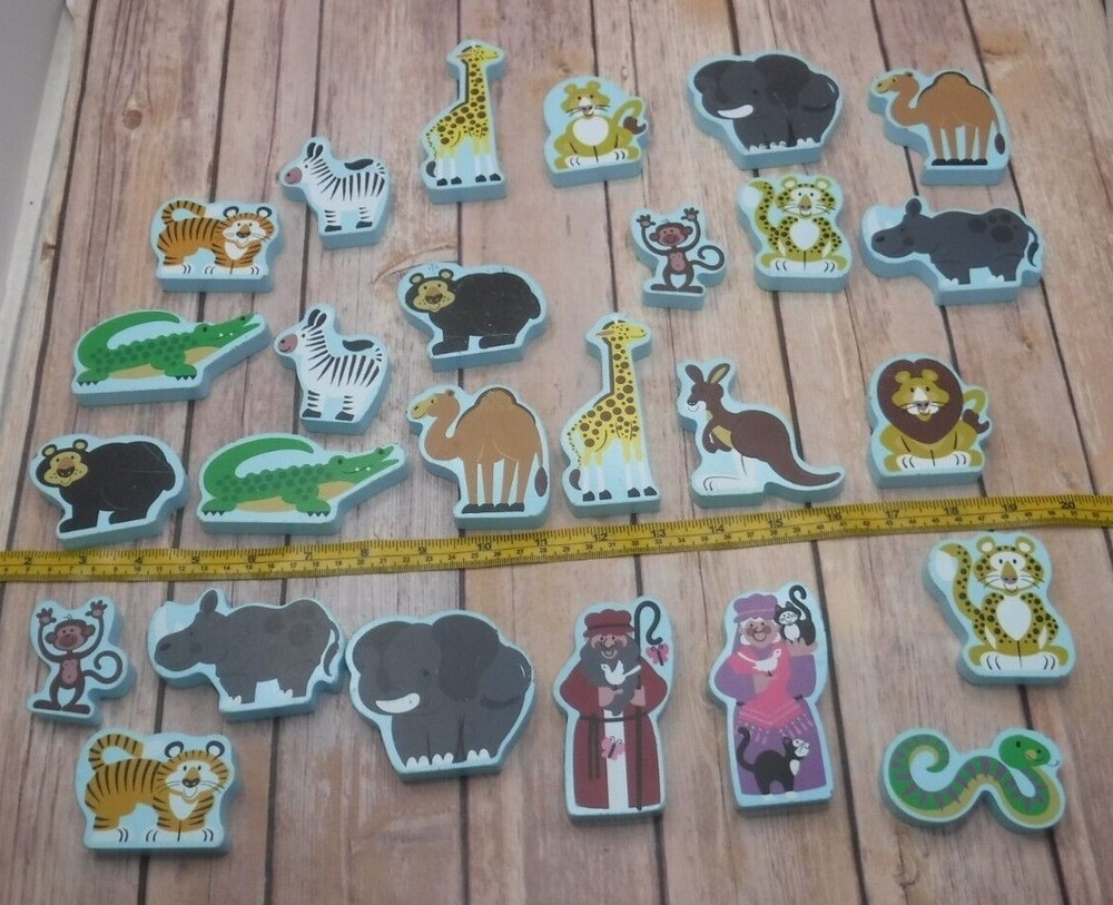 YOU CHOOSE Melissa & Doug replacement wooden ANIMAL for Noah’s Ark shape sorter