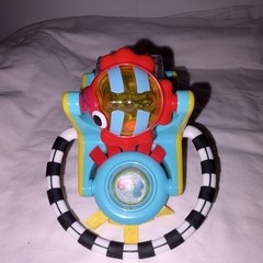 Multicolor Baby Activity Rattle w/ Spinning Beads & Ball, Motor Skills