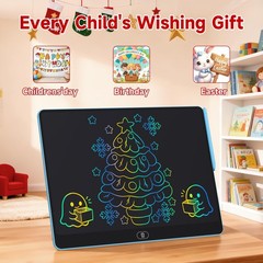 16 Inch Large LCD Writing Tablet for Kids, Colorful Reusable Electronic Doodl…