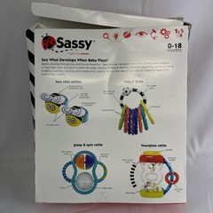 Sassy Baby’s 1st Developmental Rattles 0-18 Months 4 Piece