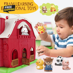 Toys for 1 2 3 Years Old Boys and Girls, Big Barn Toy with Farm Animal