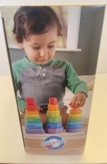 ***Fisher Price*** Mattel Wooden Stacking Shape Sorter 26 Pieces 18 m+ Learning