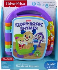 Fisher-Price Baby Learning Toy Laugh & Learn Storybook Rhymes Musical Book wi…