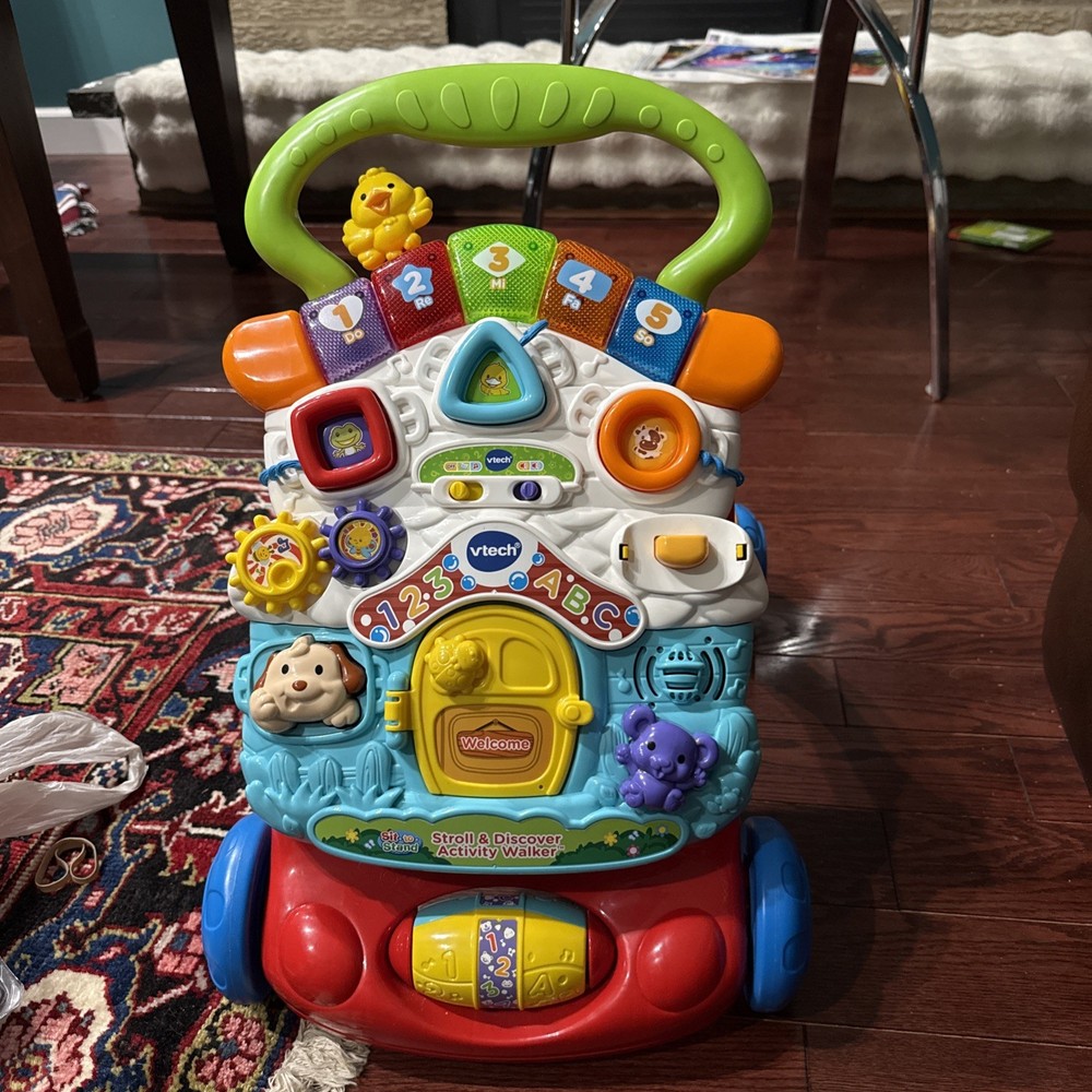 VTech Stroll & Discover Activity Walker with Accessories, Baby and Toddler Toys