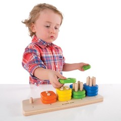 Kaplan Early Learning Toddler Stacking Number Board
