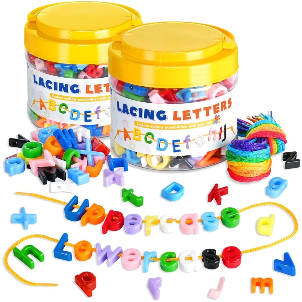 Large Alphabet Beads Set for Fine Motor Skills