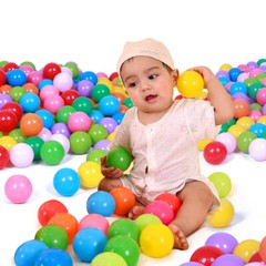 100PCS Ocean Balls 5.5cm Colorful Soft Baby Kids Pit Balls Swim Fun Play Toys US