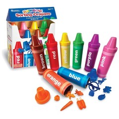 Rainbow Sorting Crayons – Color Recognition Toy for Toddlers
