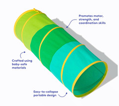 Lovevery The Play Tunnel Organic Cotton Toddler Crawl Play Tube Toy