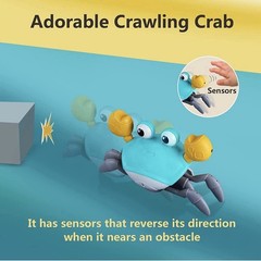Crawling Crab Baby Toy – Infant Tummy Time Toys 3 4 5 6 7 8 9 10 11 12 Months