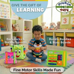 – Boomer Square – Learning Activity Toddler Plane Travel Essential Toy – Deve…