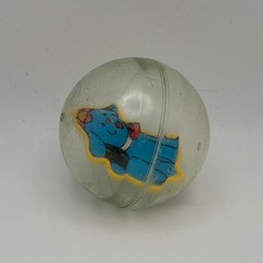 Vintage TOMY Roll Around Ball Teddy Bear In Airplane Baby Play Toy w/other balls