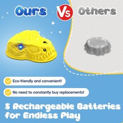 Light Up Dinosaur Step Stone Toy for Kids 3-5 Years Old Roaring Mist Spraying
