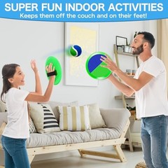 Outdoor Toys for Kids Ages 4-8, Outside Game for 3 4 5 6 7 8 4 Paddles 4 Balls