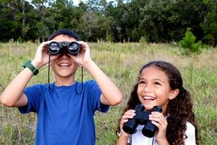 Toy Binoculars with Neck String, Camping Birthday Party normal, black