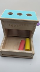 Lovevery Wooden Peg Drop Montessori Development Toy Babies Toddlers With 2 Pegs