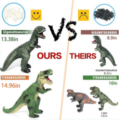 6 Piece Jumbo Dinosaur Toys For Kids 3-5 And Toddlers Large Soft Dinosaur
