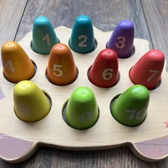 Non Toxic Number Sorter Wooden Janod Montessori Sorter Counting Color Animal Toy