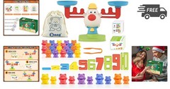 Balance Math Toys STEM Learning Game Counting Stacking Educational Toys for Kids