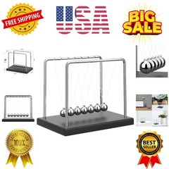 Newtons Cradle Balance Balls Science Physics Gadget Desktop Decoration Kineti…
