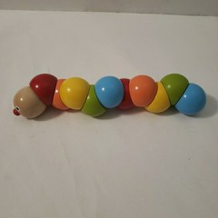 Classic World Bend And Twist Caterpillar Wooden Toy Baby Toddler Developmental