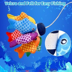 Montessori Toys for 1 Year Old – 20PCS Cloth Fishing Game with Stacking Cups,…