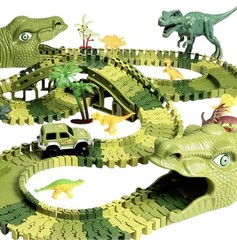 Dinosaur Track Toys, 266 PCS Dinosaur Toys for Kids 3-5