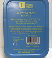 GUESS THAT GROOVE DANCE THE MOVE NIB 130 DANCE MOVES 65 CARDS TALKING TABLES