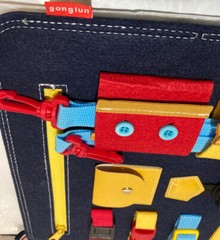 🎁 Learning Educational Busy Board Buckle Montessori Sensory Toddler Toy Zipper