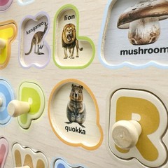Kids Learning Alphabet Numbers Animals Puzzles