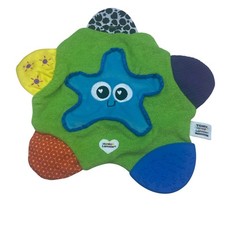 Lamaze Tomy Sammy Starfish Sensory Crinkle Plush Baby Toy Blue Green Teether 12″